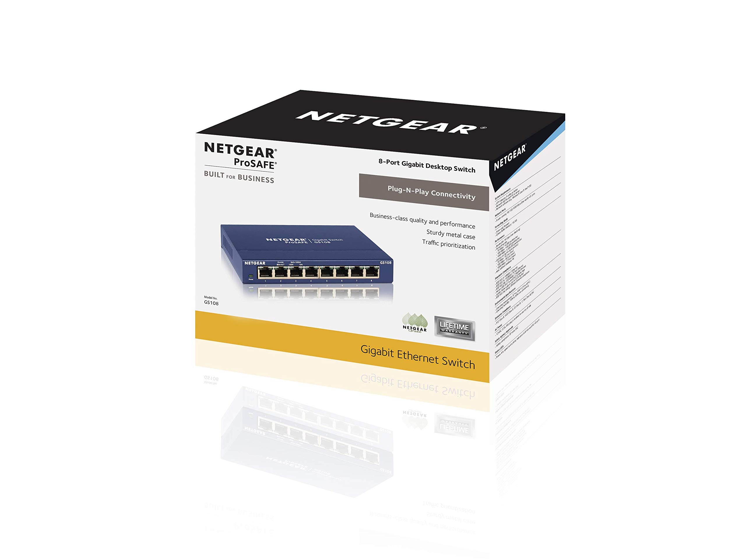 Amazon.com: NETGEAR GS108NA ProSafe 8-Port Gigabit Ethernet
